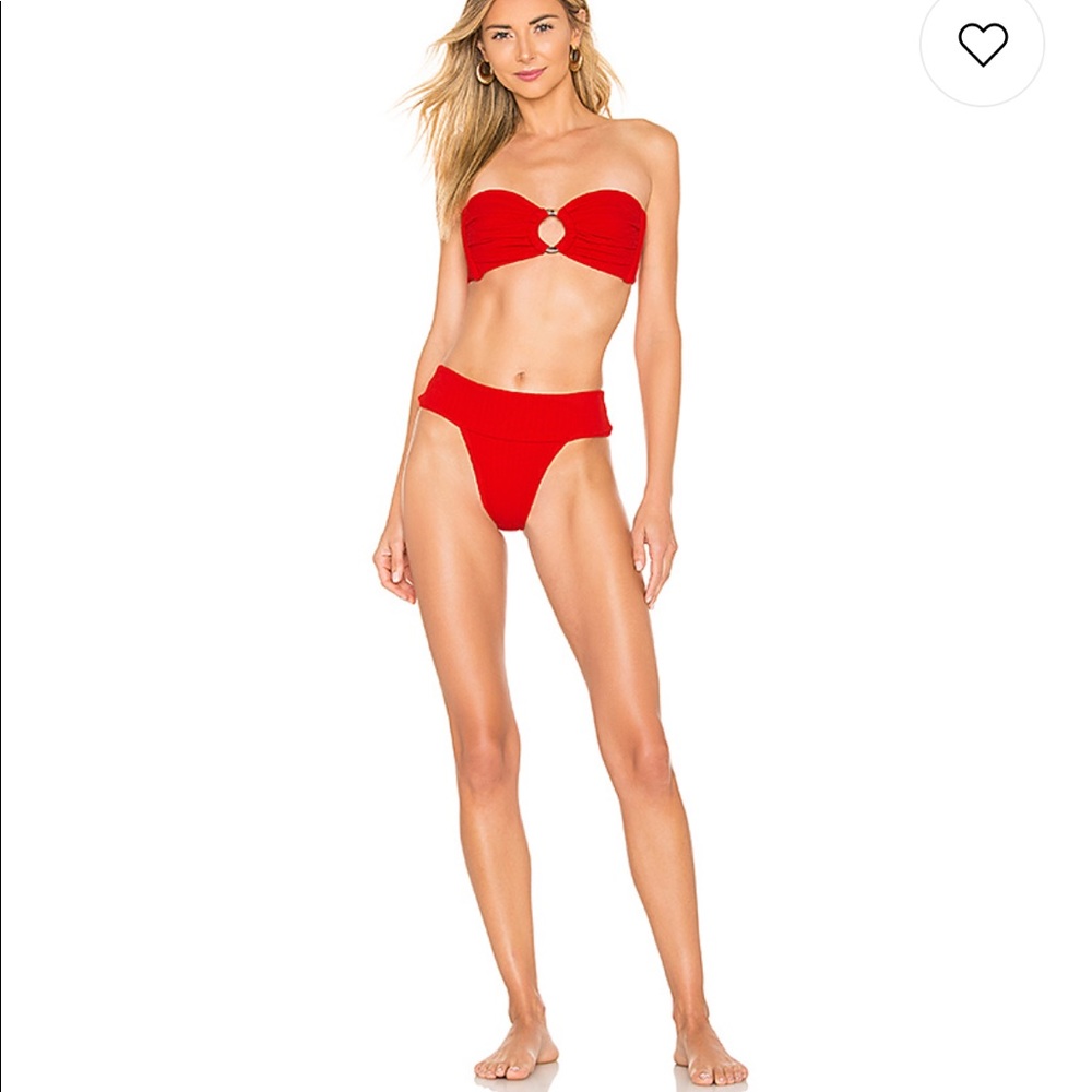 Montce Red bikini! Sold out on revolve! Worn once!